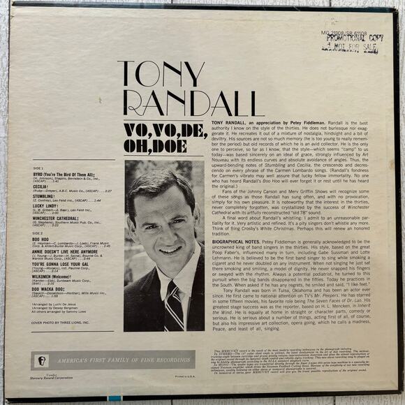 Vintage Mercury Records Tony Randall Vo, Vo, De, Oh, Doe - Picture 2 of 10